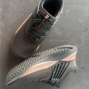Puma Black and Rose Gold Athletic Sneakers